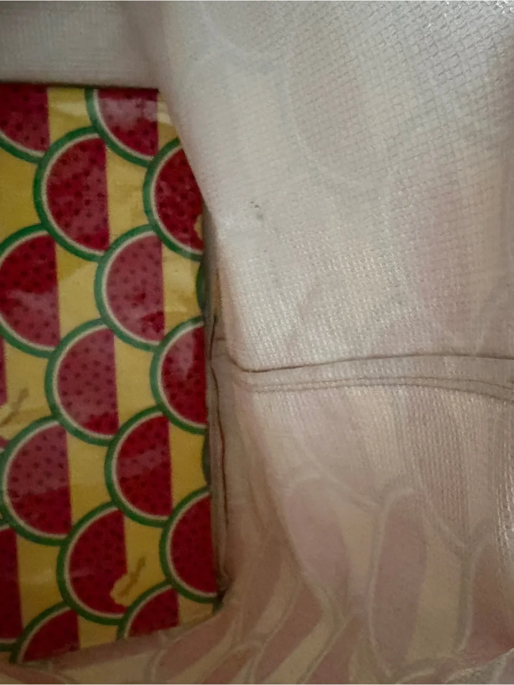 Consuela Yellow Tote with Red Watermelon Print